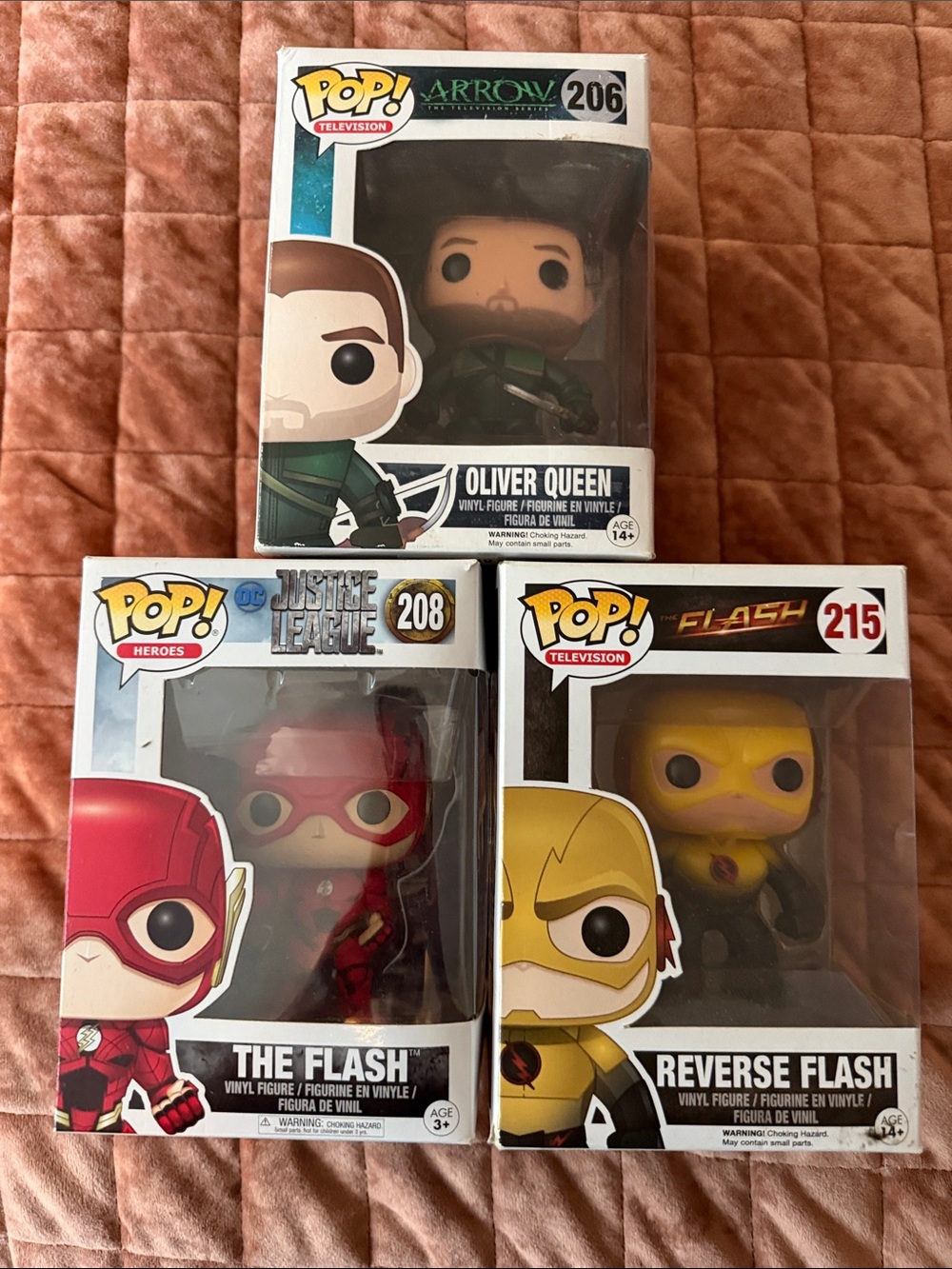 Funko Pop Figures The Flash Reverse Flash Oliver Queen Green Arrow